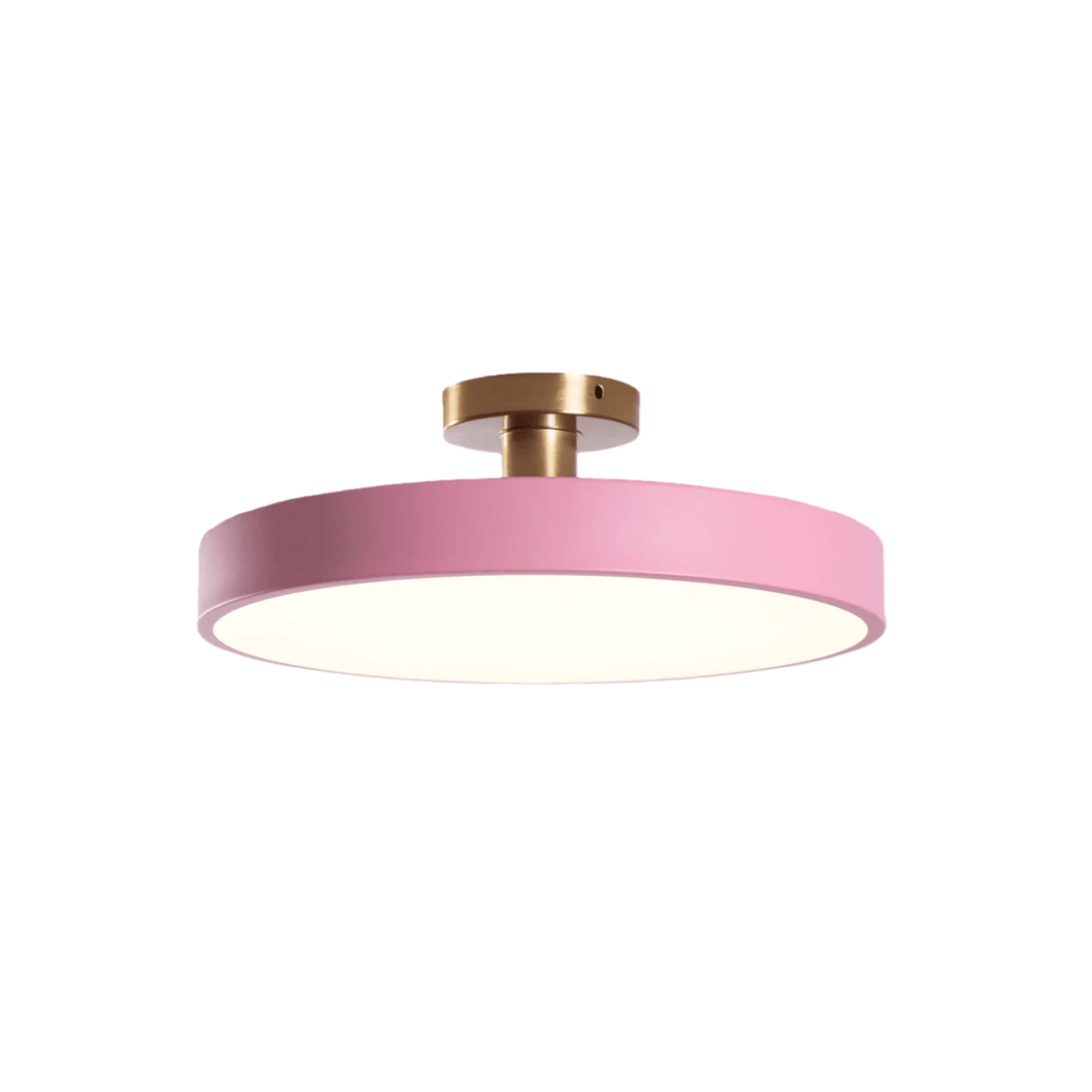 Modern Flush Mount Ceiling Light – Black and Gold LED Lamp for Living Room - Flindria