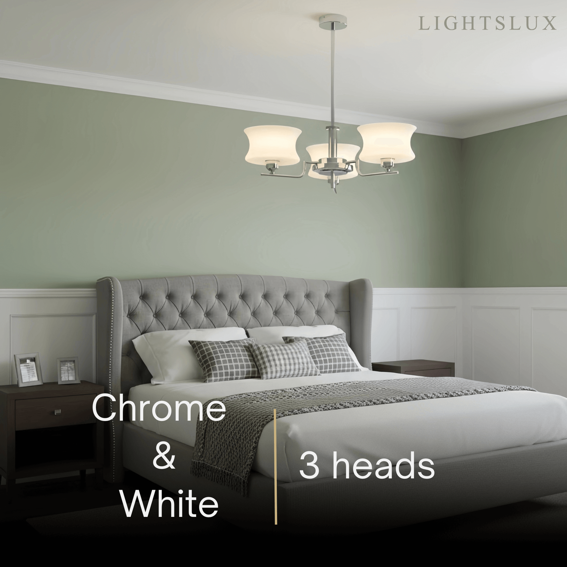 Vintage Chandelier – Gold or Chrome Glass Ceiling Light for Dining Room - Flindria