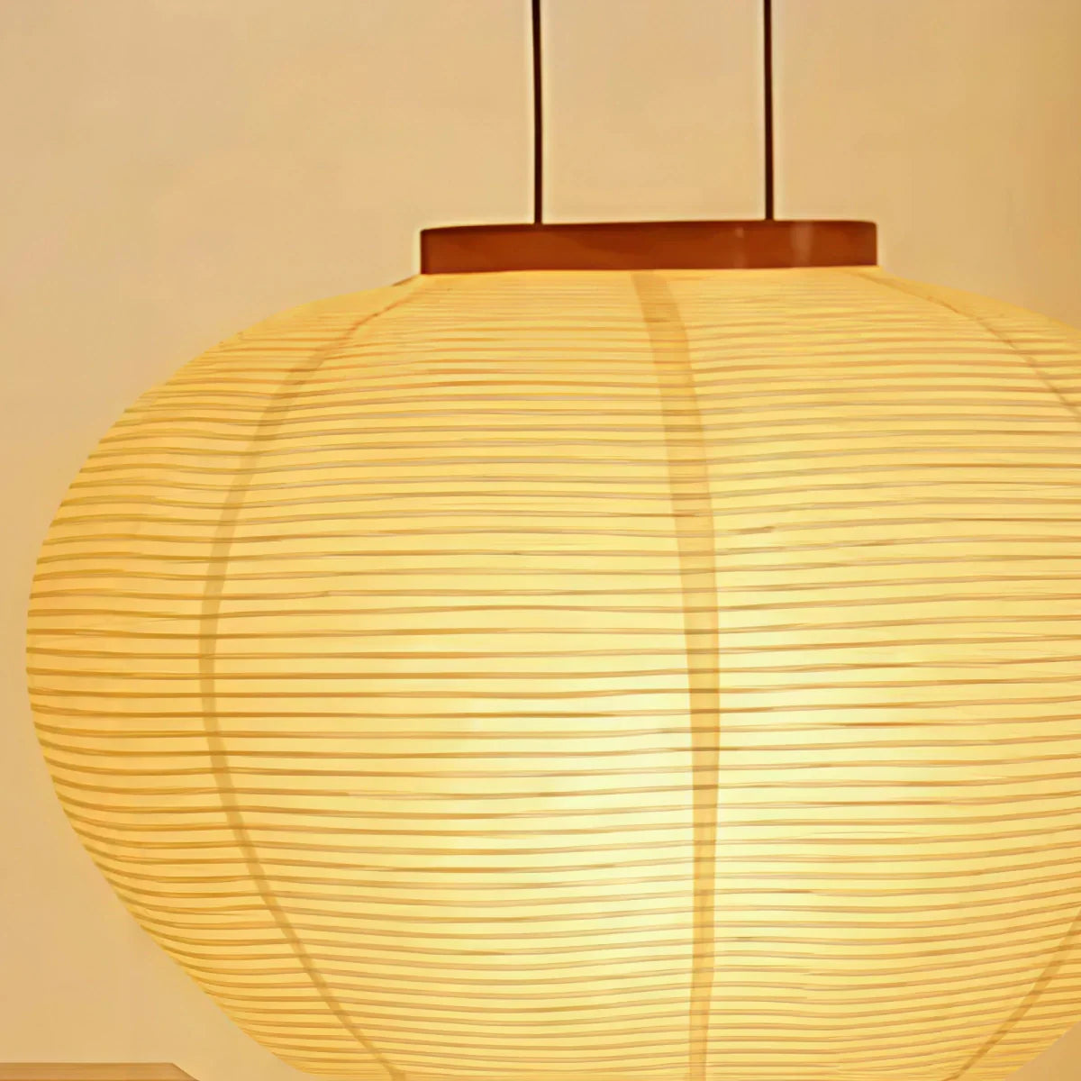 Lampadaire japonais – Lanterne en papier mûrier avec base métal noir pour salon - Flindria