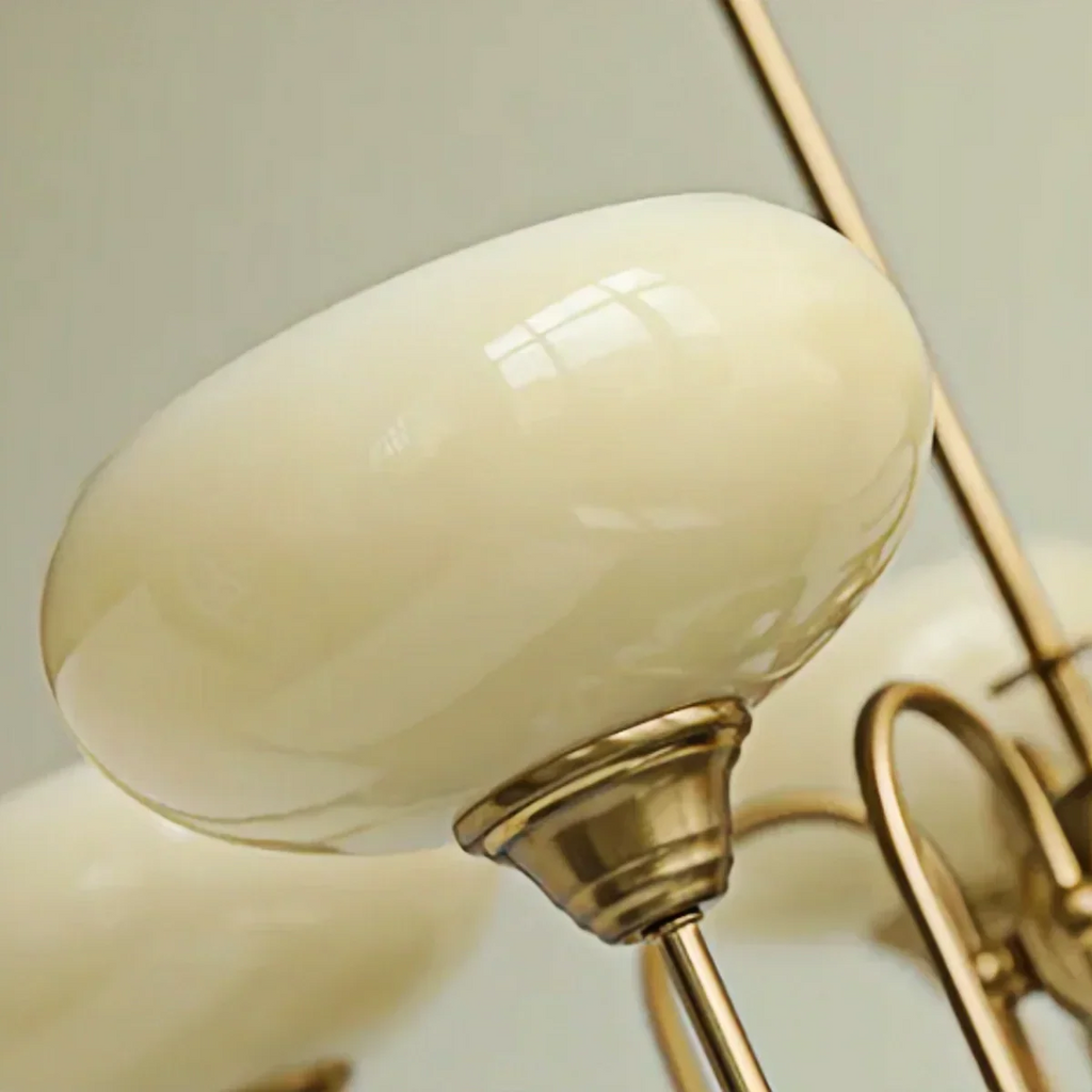 Modern Glass Chandelier – Gold or Chrome Multi-Light Ceiling Lamp for Dining Room - Flindria