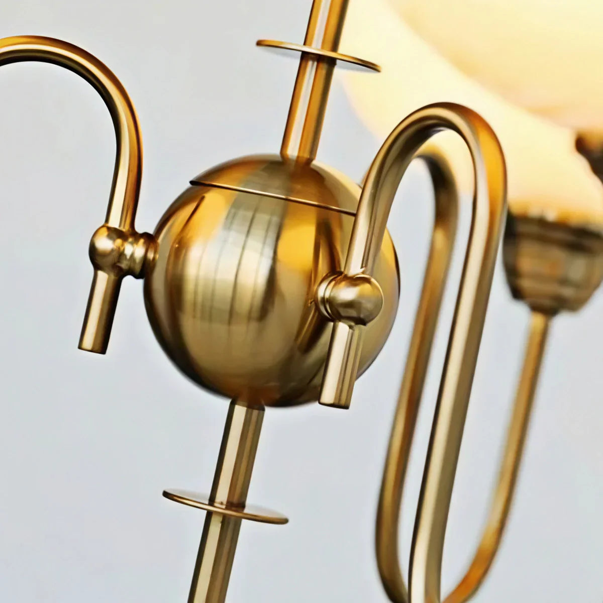 Modern Glass Chandelier – Gold or Chrome Multi-Light Ceiling Lamp for Dining Room - Flindria