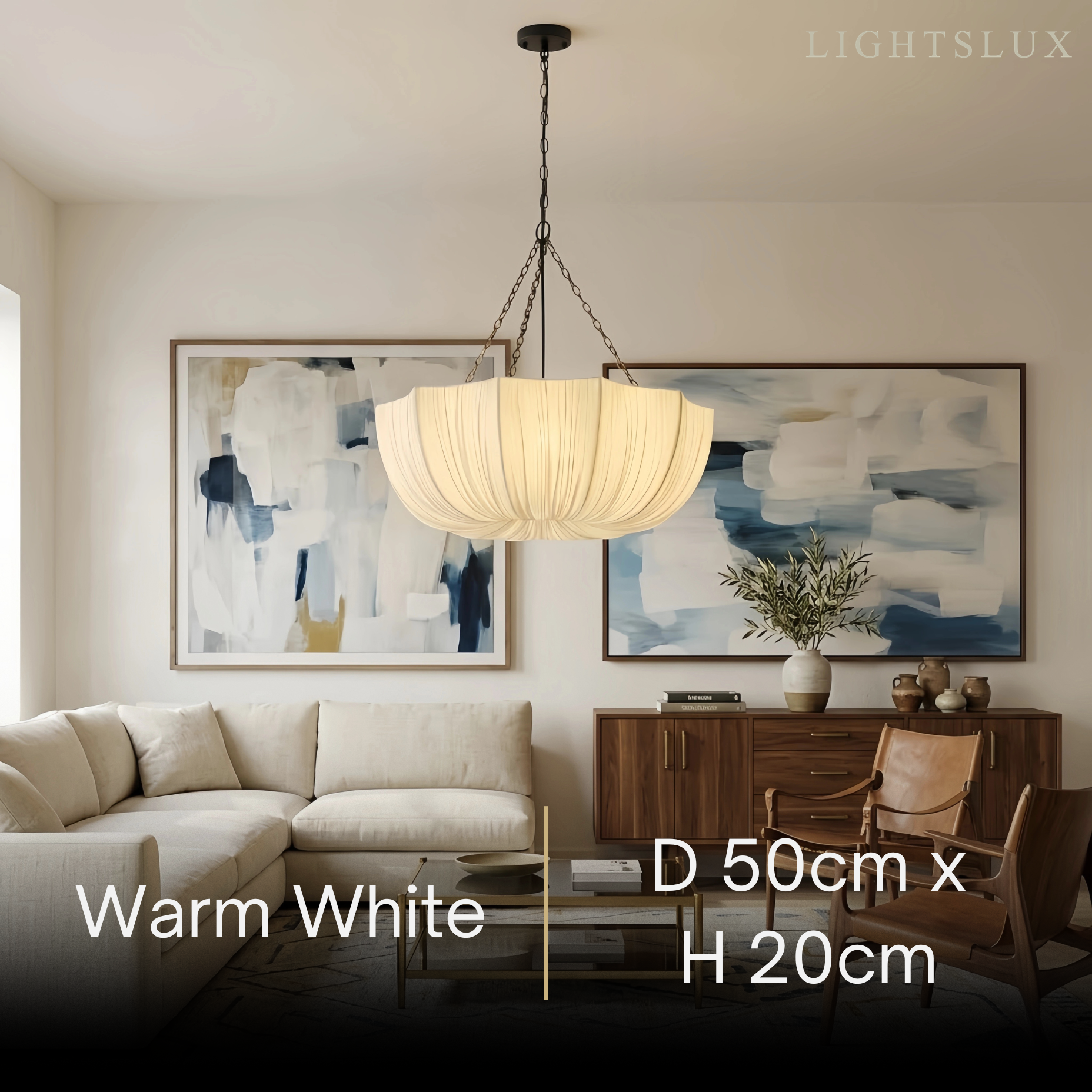 Modern Fabric Pendant Light – Black Brass Ceiling Lamp with Cotton Shade for Dining Room - Flindria