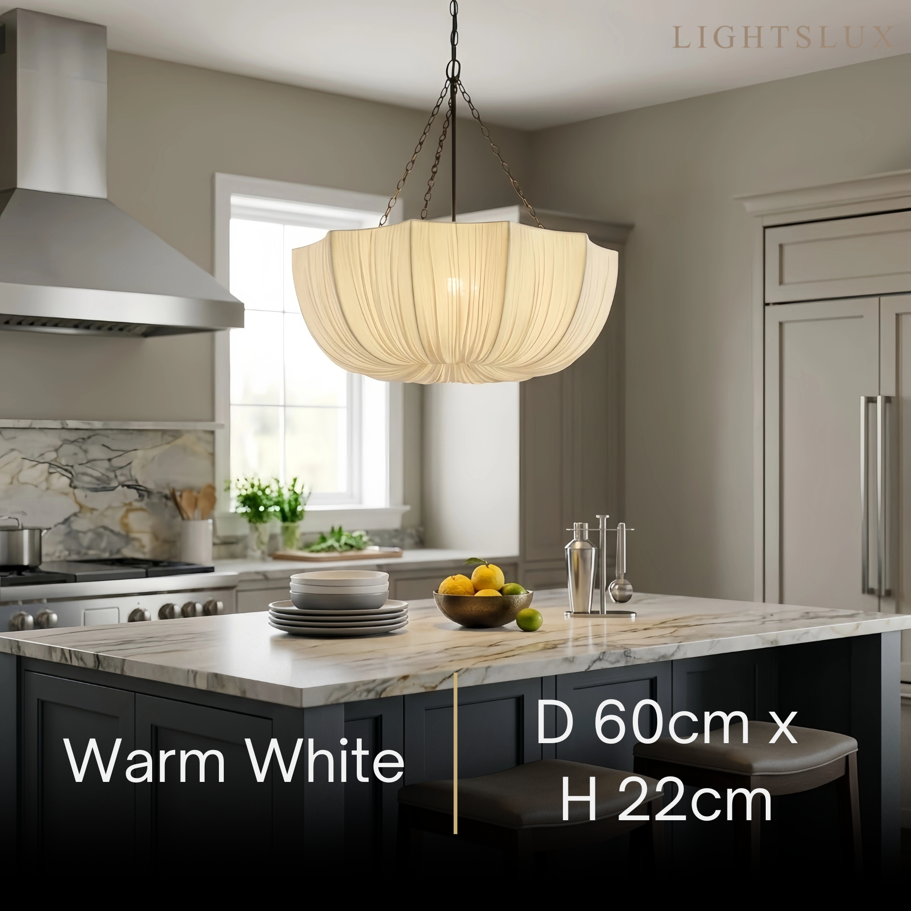 Modern Fabric Pendant Light – Black Brass Ceiling Lamp with Cotton Shade for Dining Room - Flindria