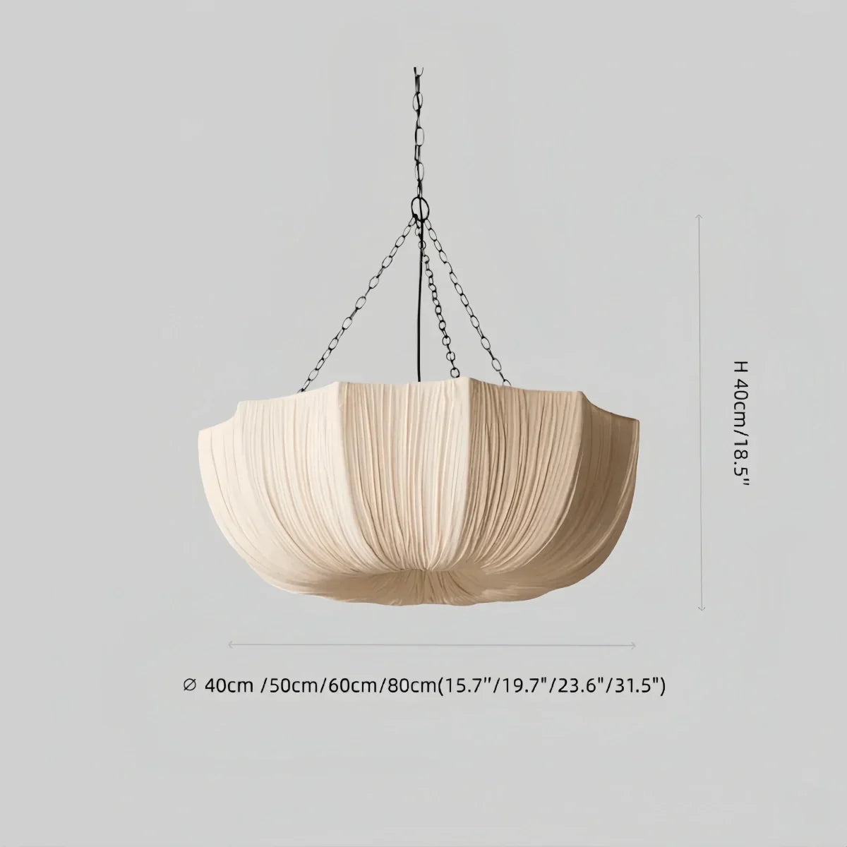Modern Fabric Pendant Light – Black Brass Ceiling Lamp with Cotton Shade for Dining Room - Flindria