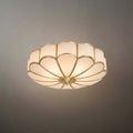 Moderne bloemen glazen plafondlamp – messing plafondlamp voor slaapkamer - Flindria