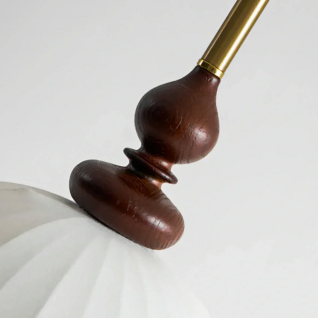 Moderne stoffen hanglamp – sculpturale bloemen plafondlamp voor eetkamer - Flindria