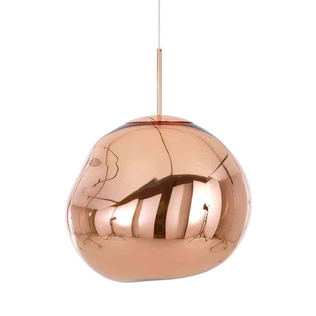 Contemporary Twisted Pendant Lamp — Mirror Finish in 4 Color for Dining Room/Living Room - Flindria