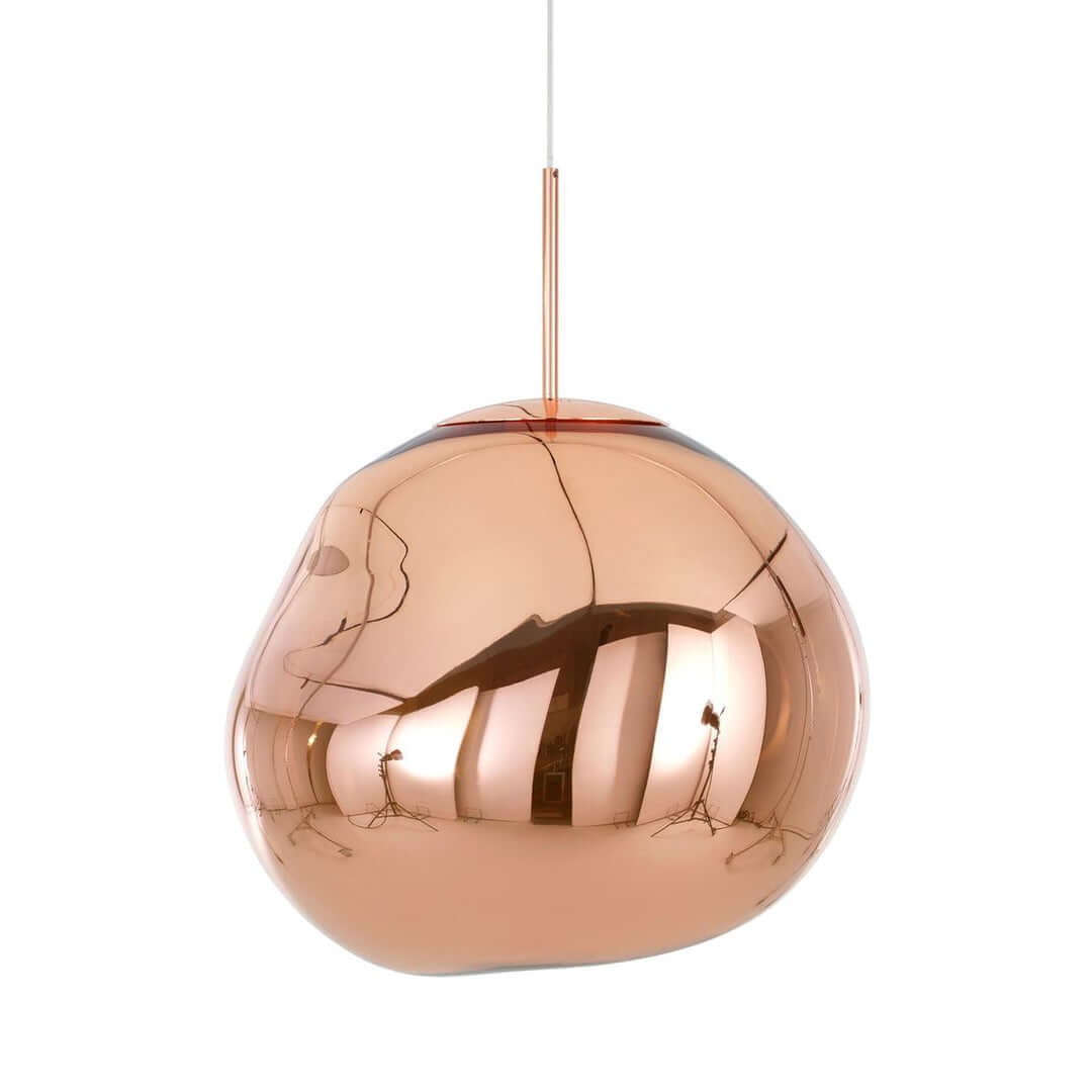 Contemporary Twisted Pendant Lamp — Mirror Finish in 4 Color for Dining Room/Living Room - Flindria