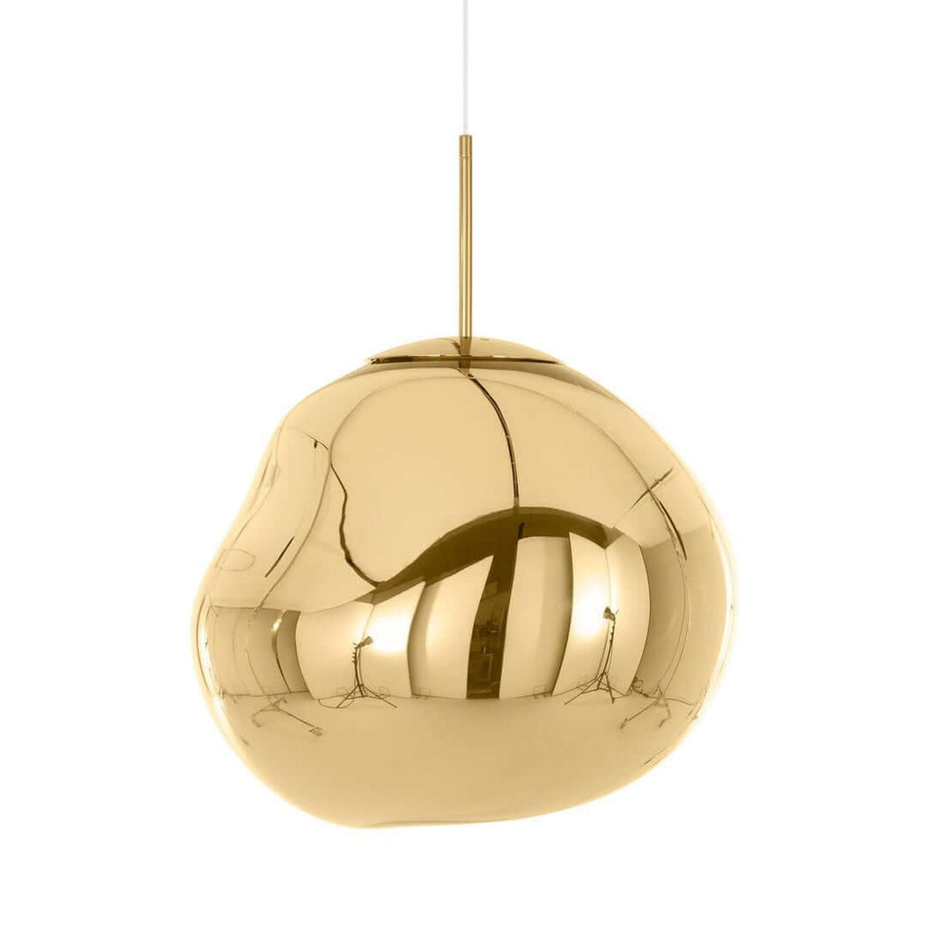 Contemporary Twisted Pendant Lamp — Mirror Finish in 4 Color for Dining Room/Living Room - Flindria