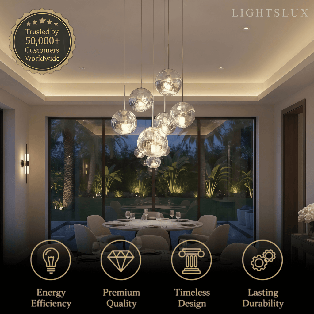 Contemporary Twisted Pendant Lamp — Mirror Finish in 4 Color for Dining Room/Living Room - Flindria