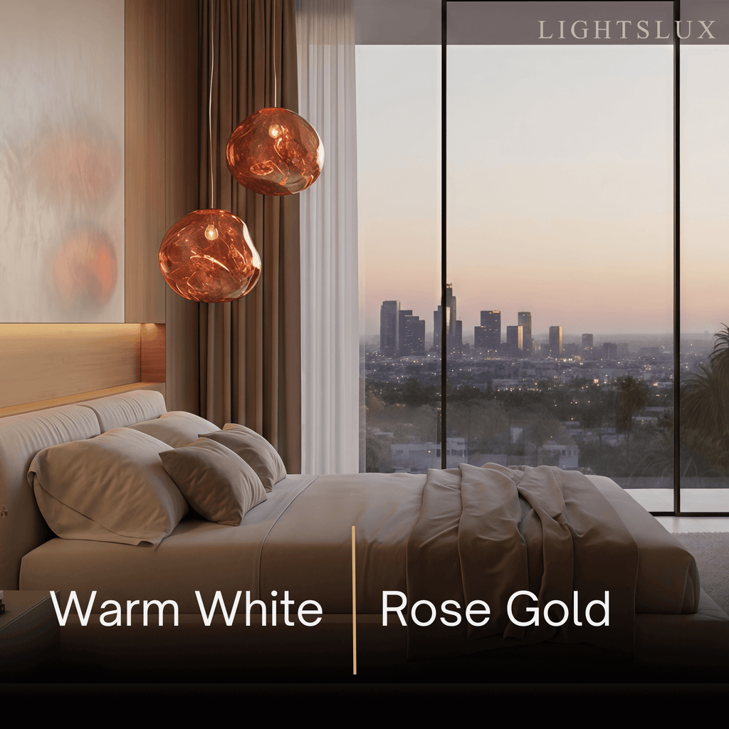 Contemporary Twisted Pendant Lamp — Mirror Finish in 4 Color for Dining Room/Living Room - Flindria