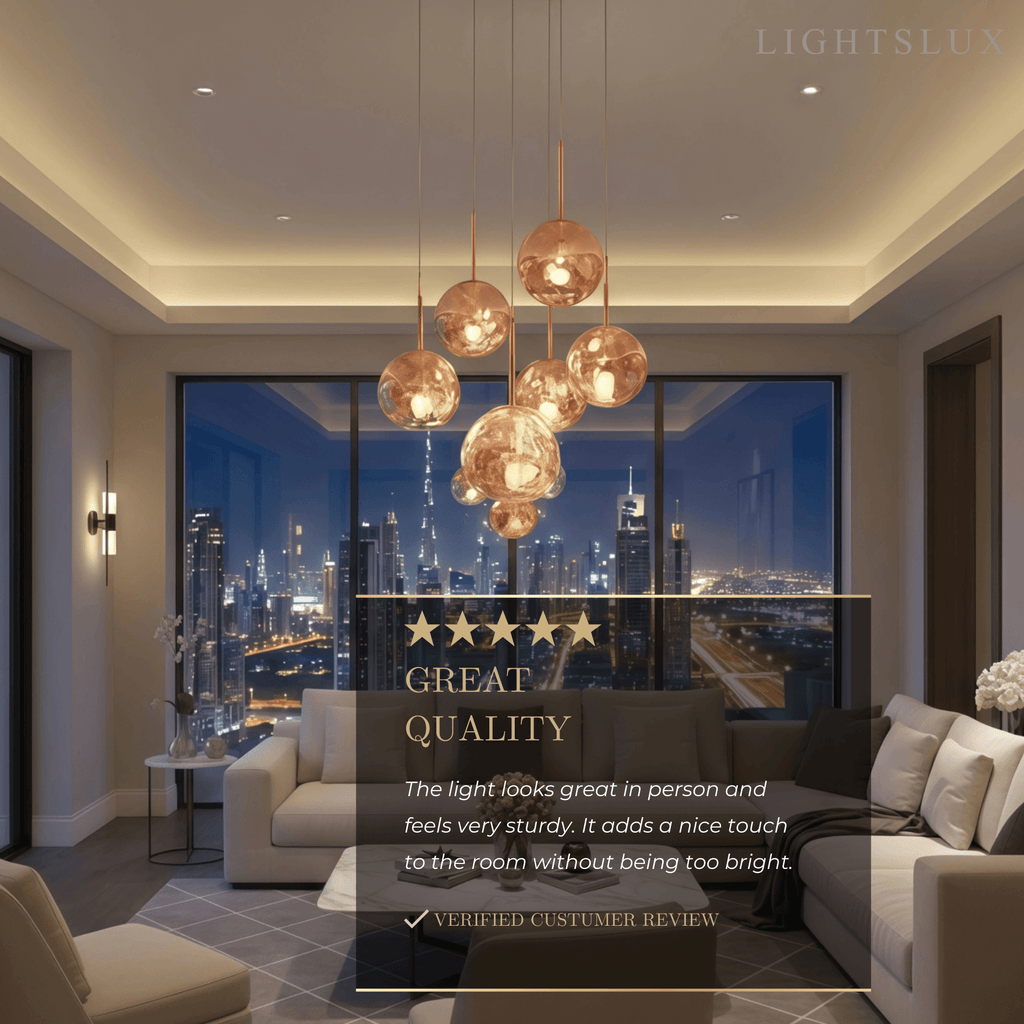 Contemporary Twisted Pendant Lamp — Mirror Finish in 4 Color for Dining Room/Living Room - Flindria