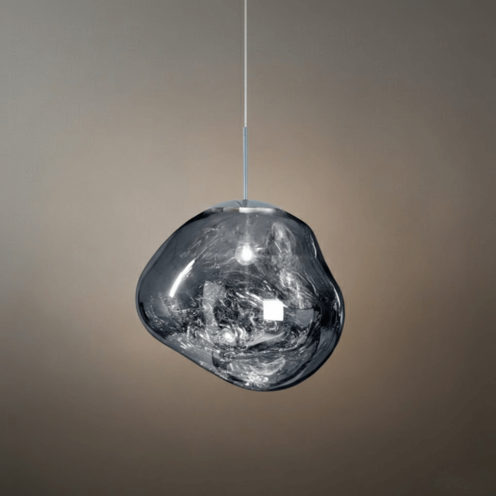 Contemporary Twisted Pendant Lamp — Mirror Finish in 4 Color for Dining Room/Living Room - Flindria