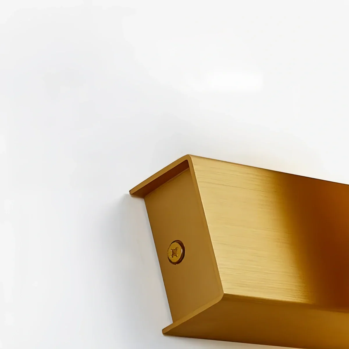 Modern Rectangular Wall Lamp -- Metal Black/Gold/Brown for Bedroom - Flindria