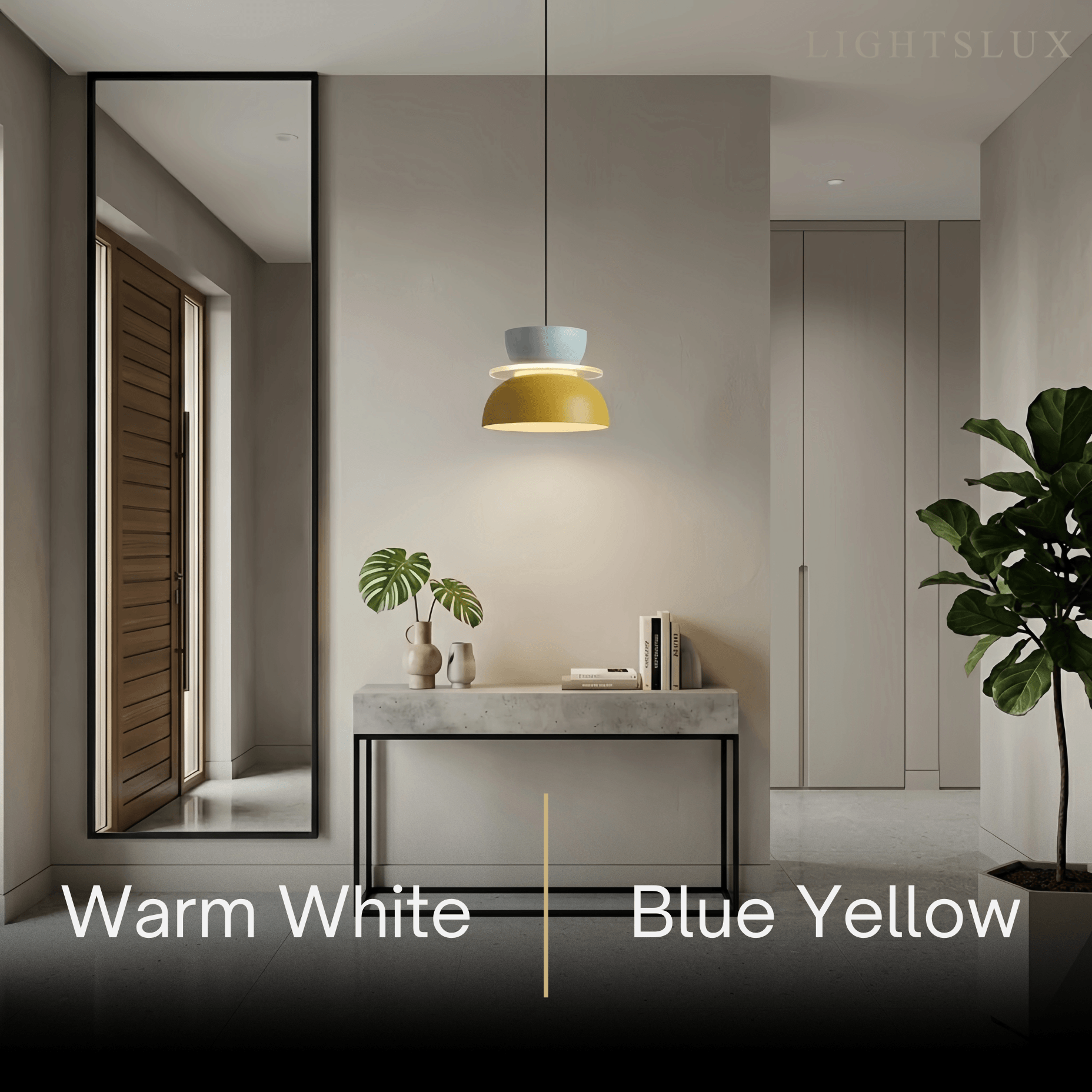 Art Deco Contrast Color Pendant Light - Metal Design for Dining Room - Flindria
