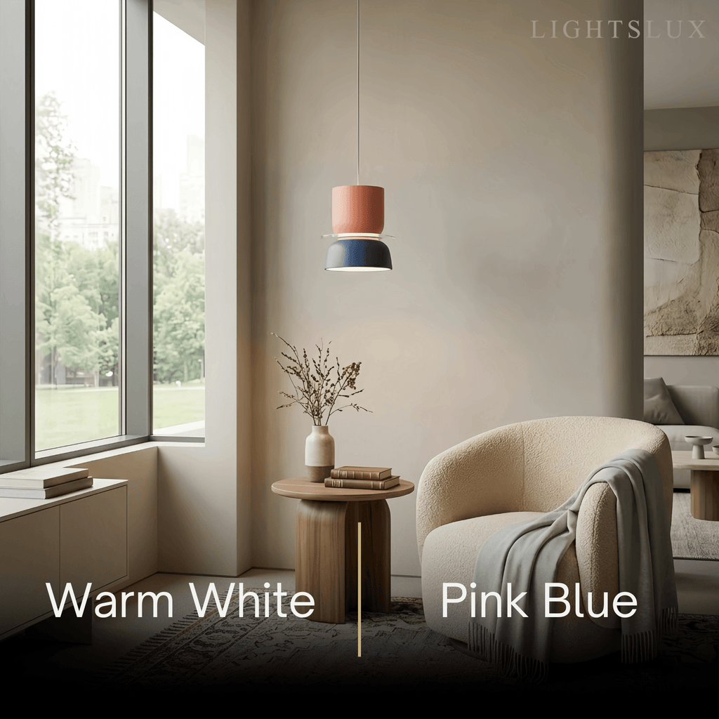 Art Deco Contrast Color Pendant Light - Metal Design for Dining Room - Flindria