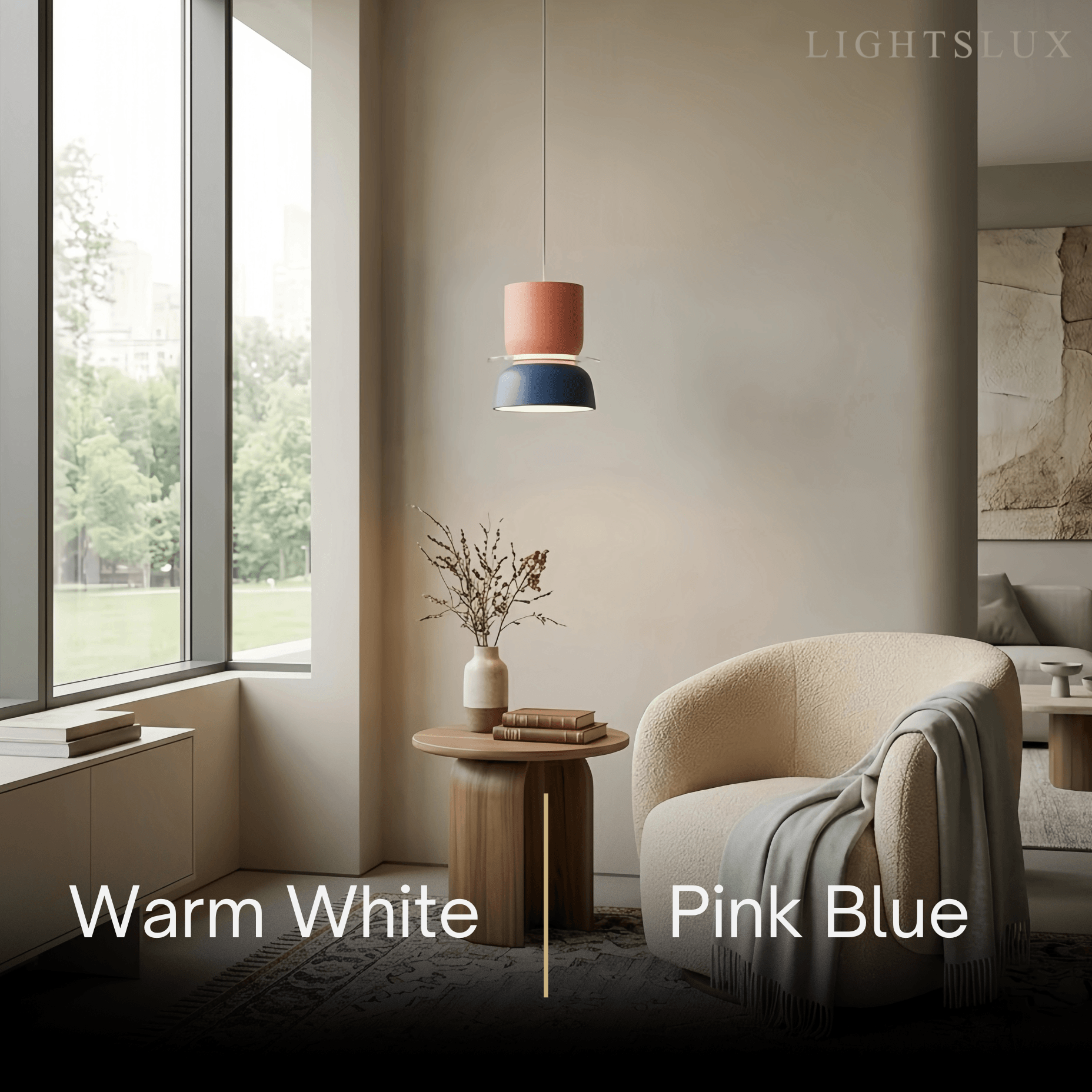 Art Deco Contrast Color Pendant Light - Metal Design for Dining Room - Flindria