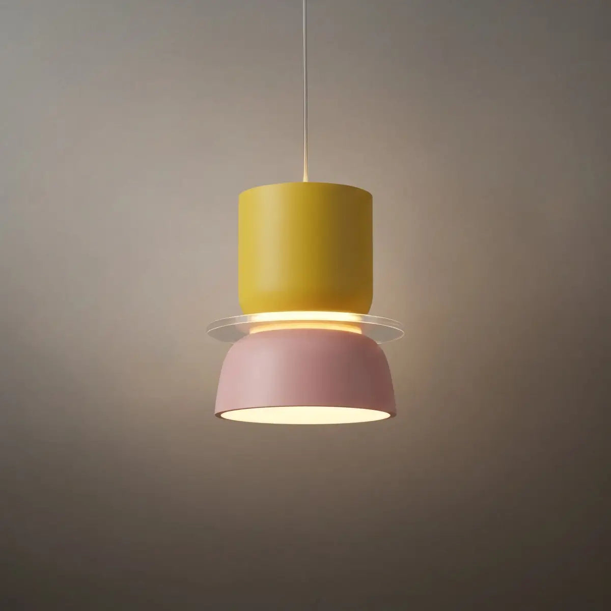 Art Deco Contrast Color Pendant Light - Metal Design for Dining Room - Flindria