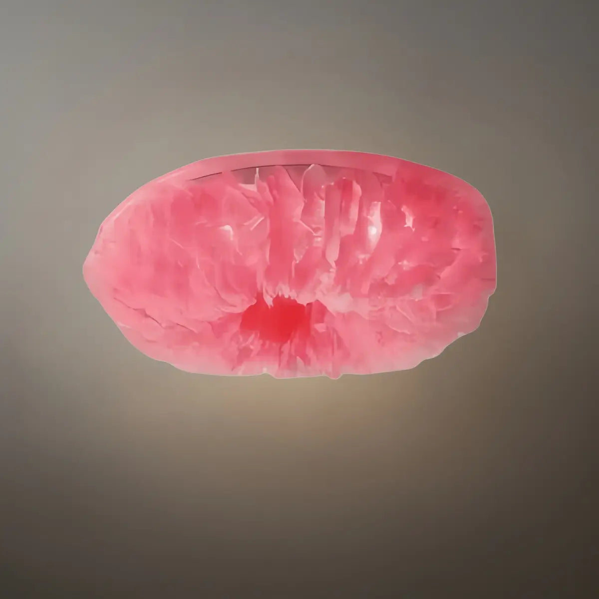 Art Deco Round Ceiling Light Art Feather — White/Yellow/Pink/Gray Bedroom - Flindria