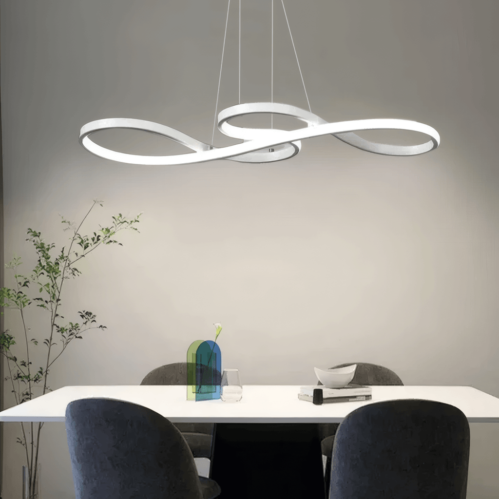 Lampada a sospensione a croce moderna – Metallo/acrilico bianco/nero o oro per sala da pranzo - Flindria
