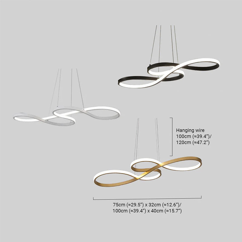 Lampada a sospensione a croce moderna – Metallo/acrilico bianco/nero o oro per sala da pranzo - Flindria
