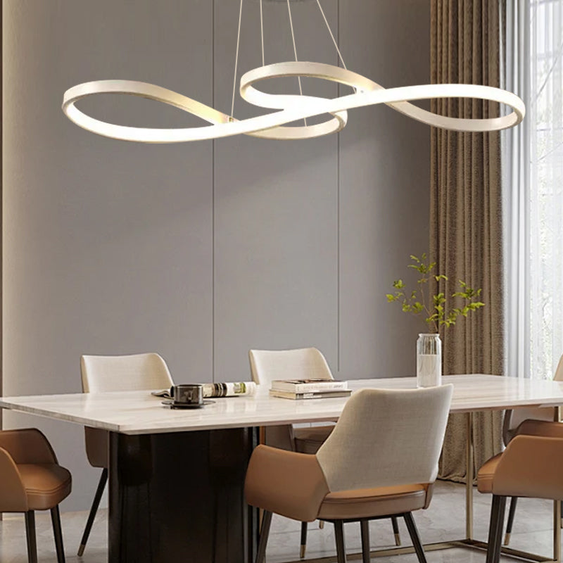 Lampada a sospensione a croce moderna – Metallo/acrilico bianco/nero o oro per sala da pranzo - Flindria