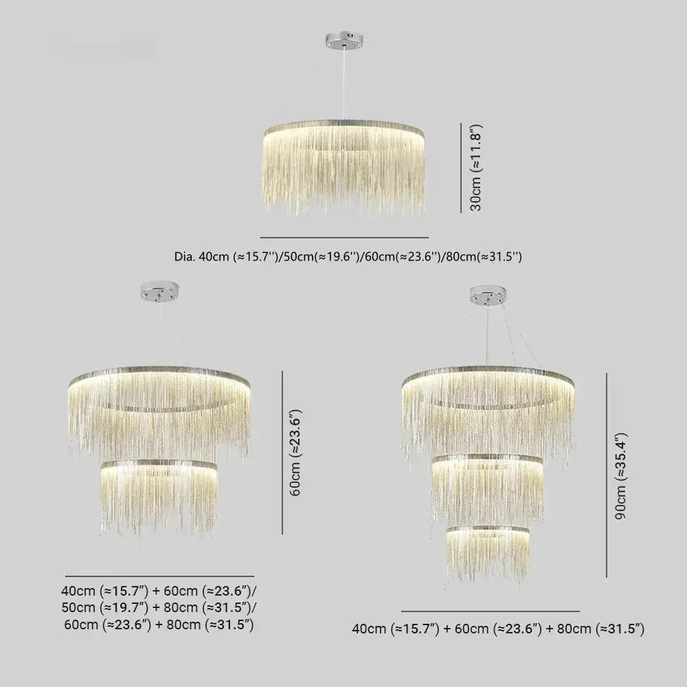 Royal Pendant Light –Gold/Satin Nickel Metal Finish for Living Room - Flindria