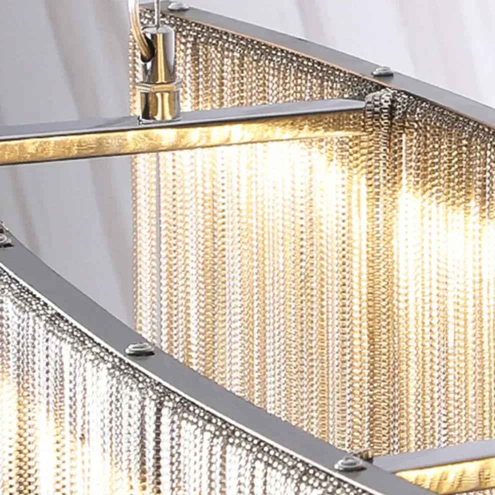 Royal Pendant Light –Gold/Satin Nickel Metal Finish for Living Room - Flindria