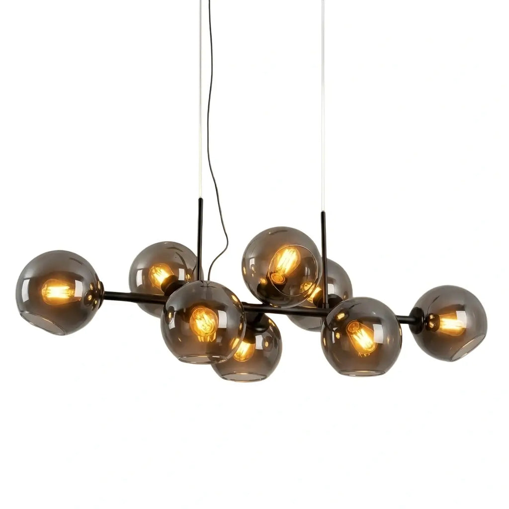 Modern Chandelier - Black/Gold Metal for Dining Room - Flindria