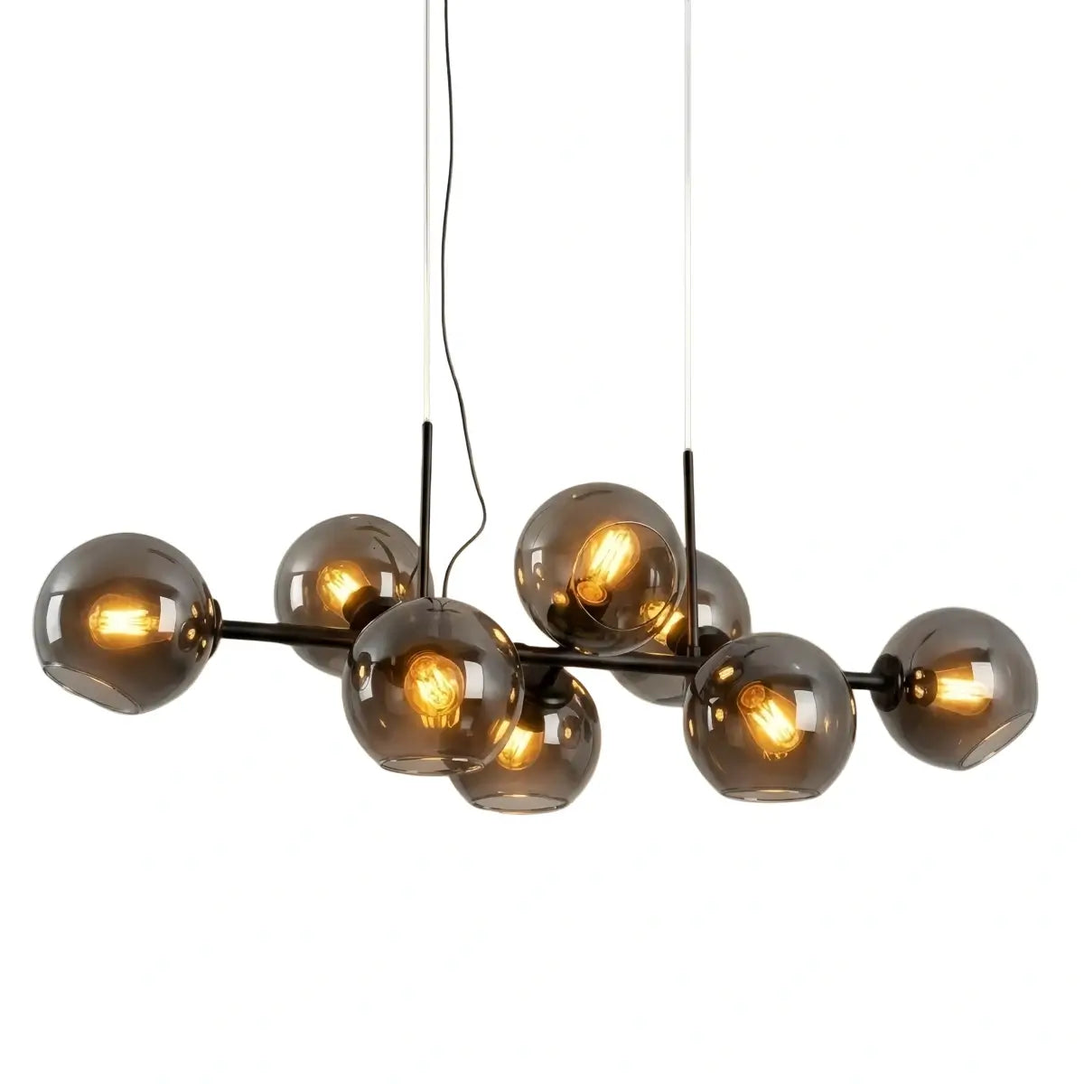 Modern Chandelier - Black/Gold Metal for Dining Room - Flindria