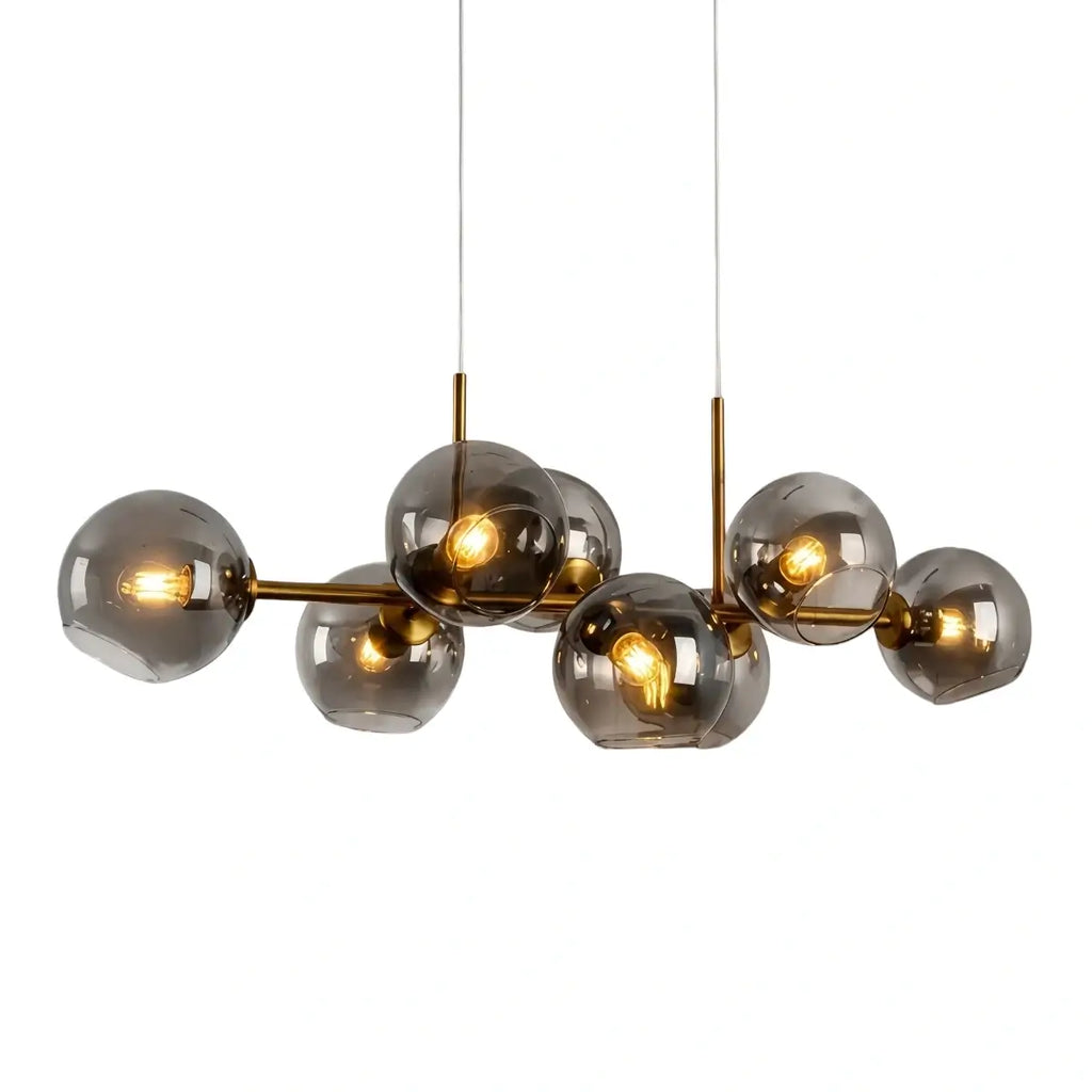 Modern Chandelier - Black/Gold Metal for Dining Room - Flindria