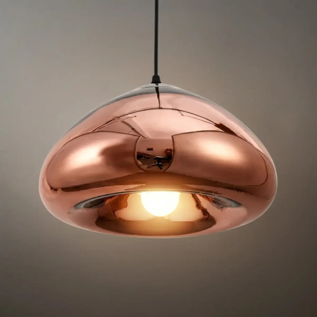Moderne glas pendellampe -- guld/sølv metal til soveværelse - Flindria