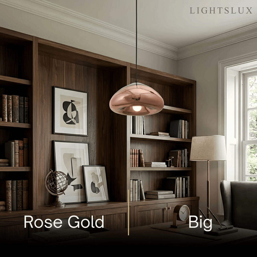 Moderne glas pendellampe -- guld/sølv metal til soveværelse - Flindria