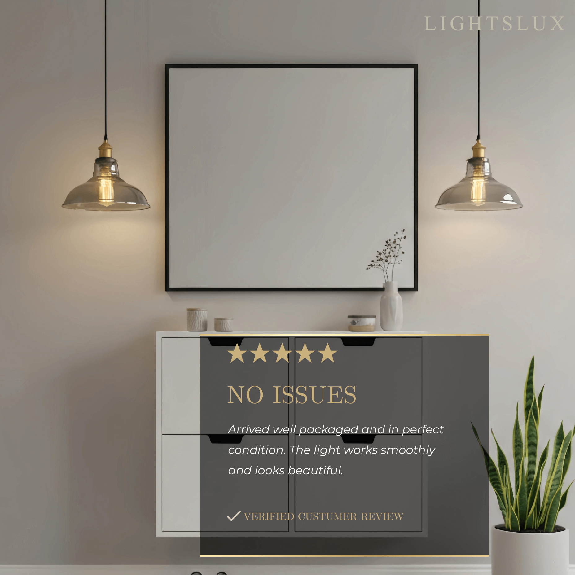 Lámpara colgante industrial de vidrio – Transparente/ámbar/gris humo para comedor - Flindria