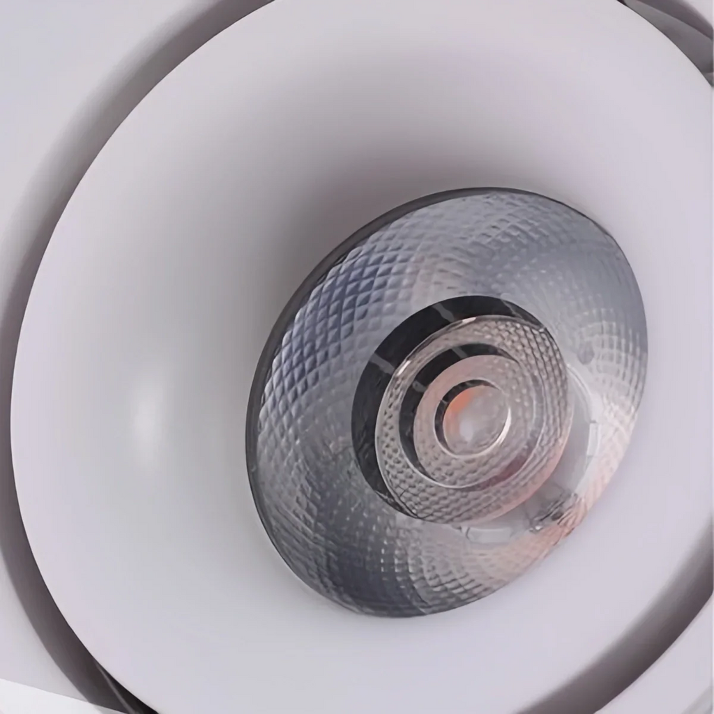 Modern Cylindrical Ceiling Light - Black/White Metal for Bedroom - Flindria