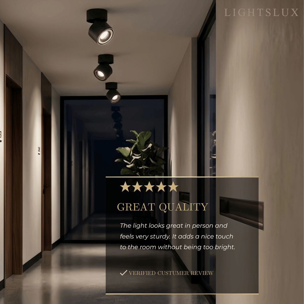 Modern Cylindrical Ceiling Light - Black/White Metal for Bedroom - Flindria