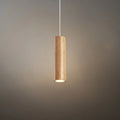 Minimalist Pendant Light - Brown/Yellow Wood & Acrylic for Dining Room - Flindria