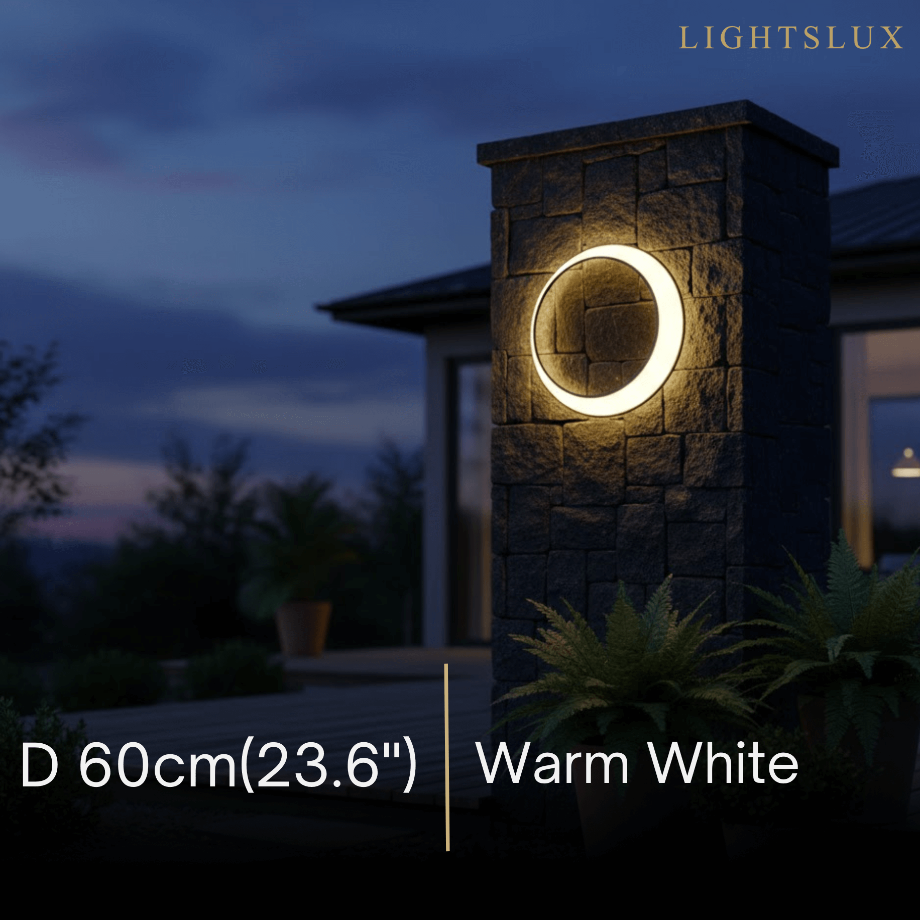 Art Deco LED Outdoor Wall Sconce with Remote Control for Exterior Spaces - Flindria