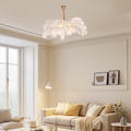 Lámpara colgante Art Deco — Latón/plumas de 8 colores para dormitorio/comedor de lujo - Flindria
