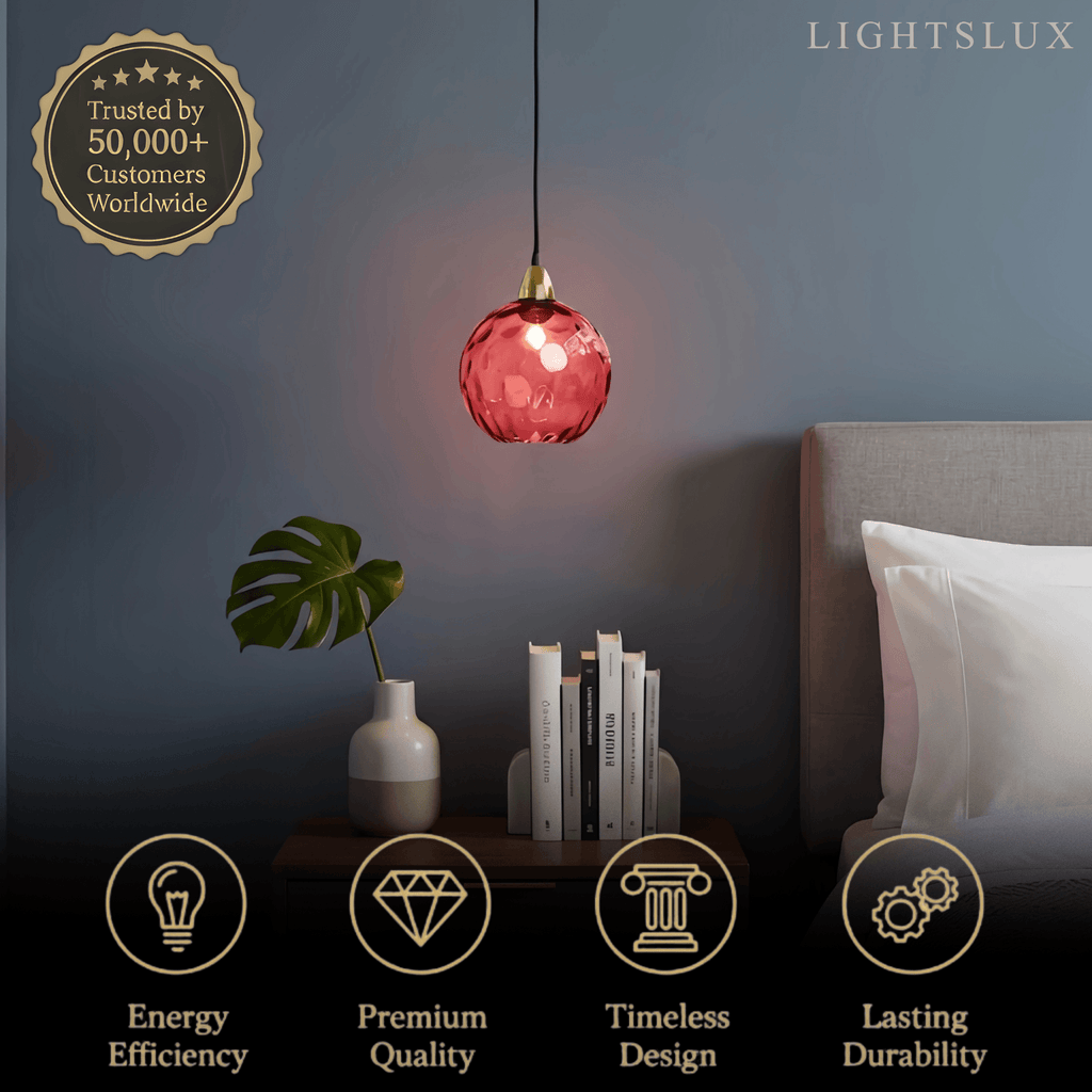 Modern Bubble Glass Pendant Light - 10 Color for Kitchen Island - Flindria