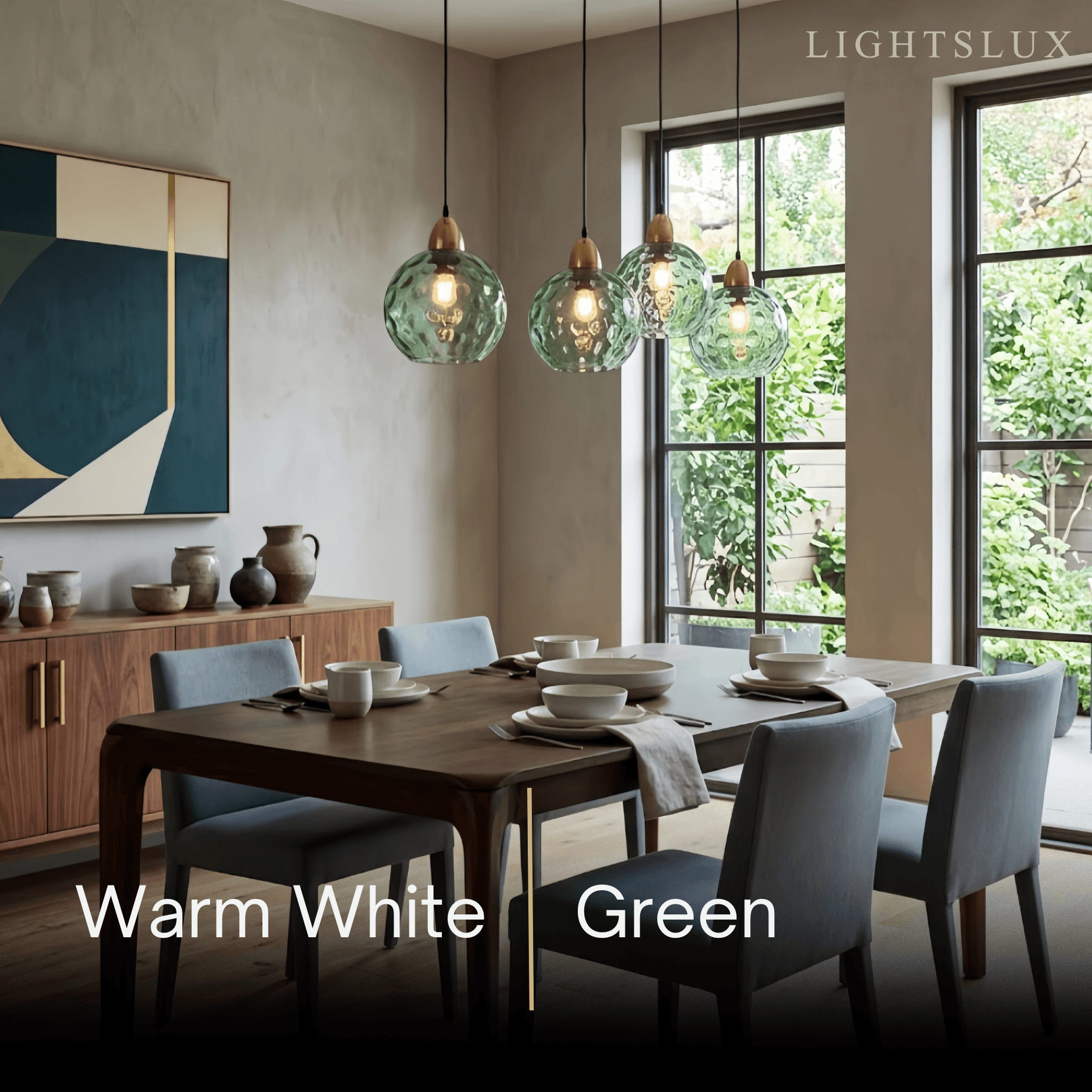 Modern Bubble Glass Pendant Light - 10 Color for Kitchen Island - Flindria