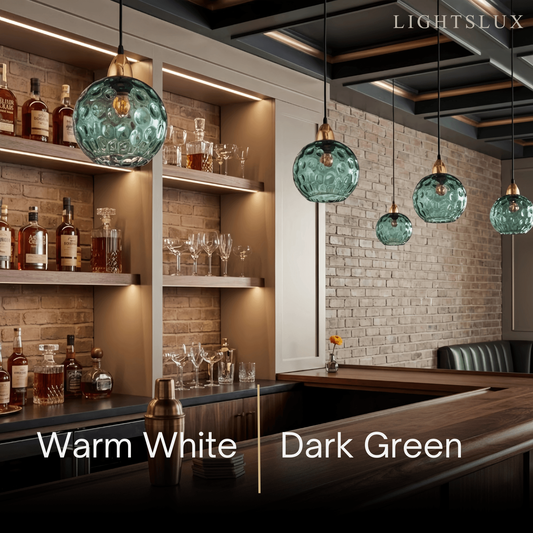 Modern Bubble Glass Pendant Light - 10 Color for Kitchen Island - Flindria