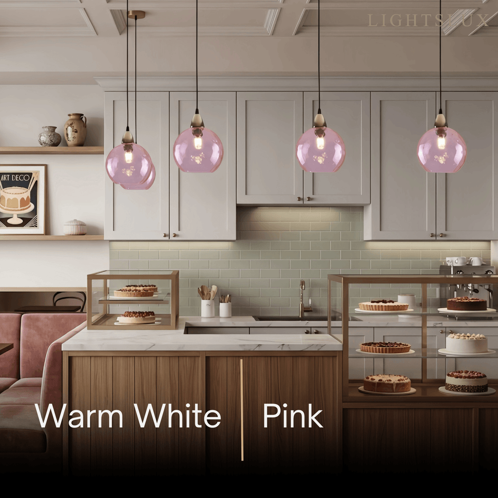 Modern Bubble Glass Pendant Light - 10 Color for Kitchen Island - Flindria