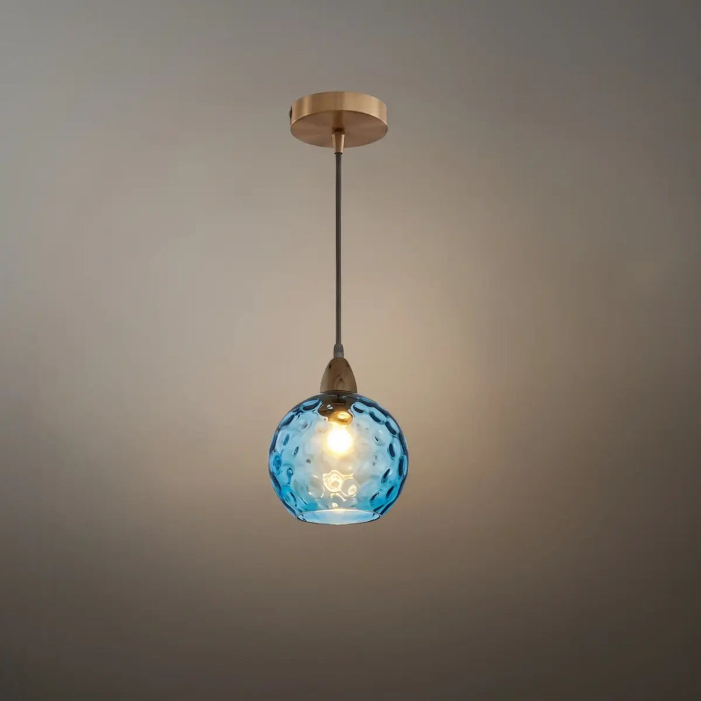 Modern Bubble Glass Pendant Light - 10 Color for Kitchen Island - Flindria