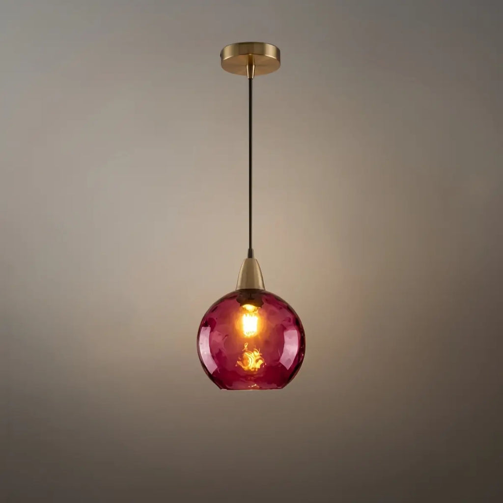 Modern Bubble Glass Pendant Light - 10 Color for Kitchen Island - Flindria