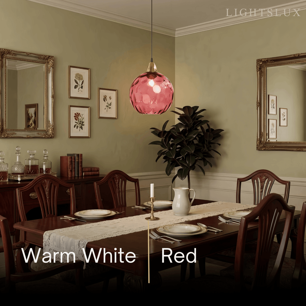 Modern Bubble Glass Pendant Light - 10 Color for Kitchen Island - Flindria