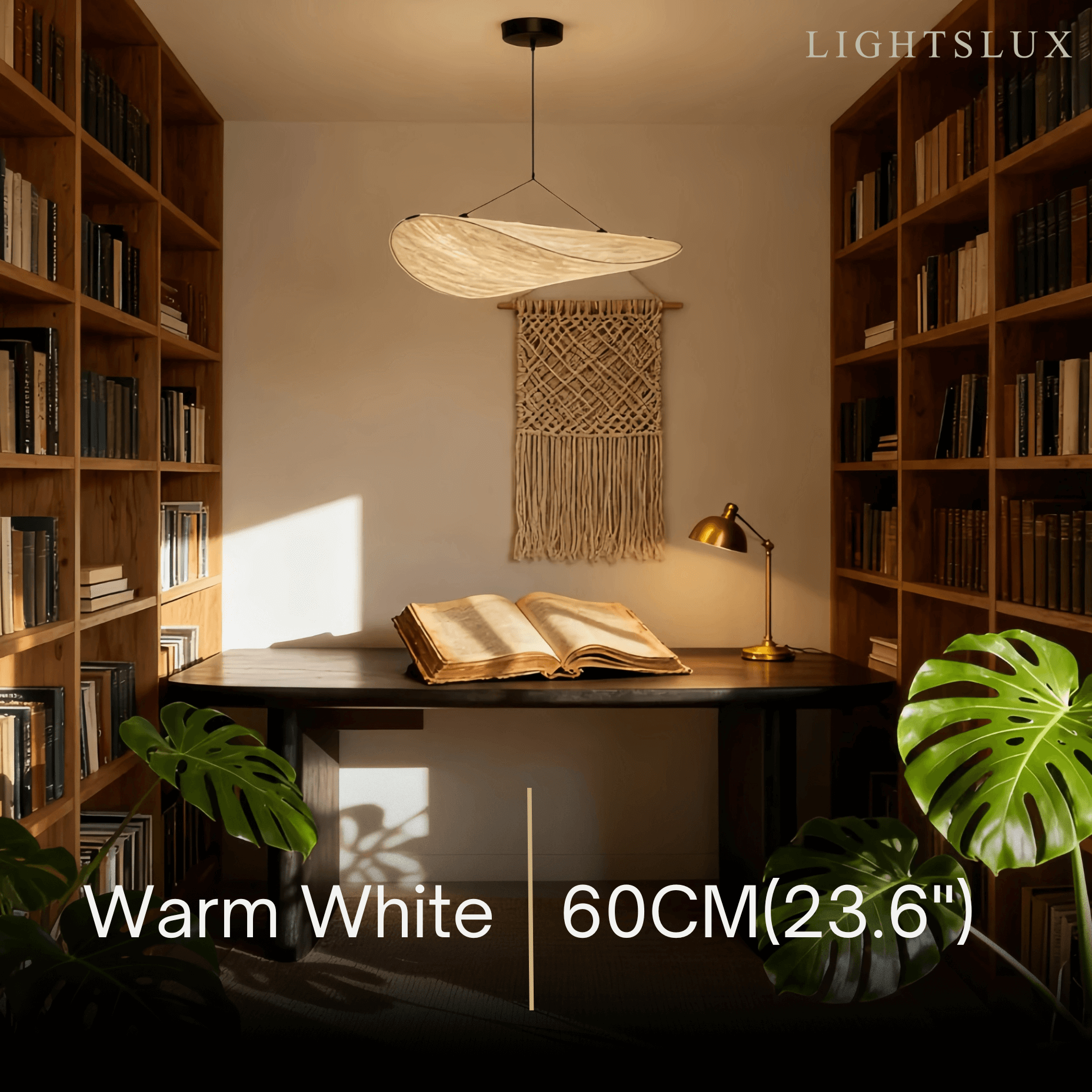 Art Deco White Pendant Light – Curved Metal Design for Dining Room - Flindria