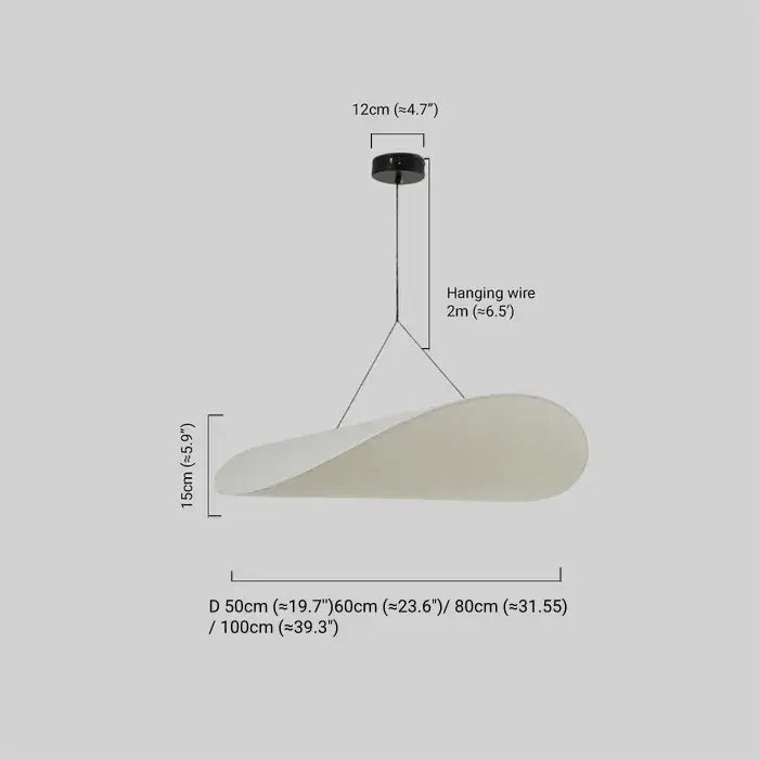 Art Deco White Pendant Light – Curved Metal Design for Dining Room - Flindria