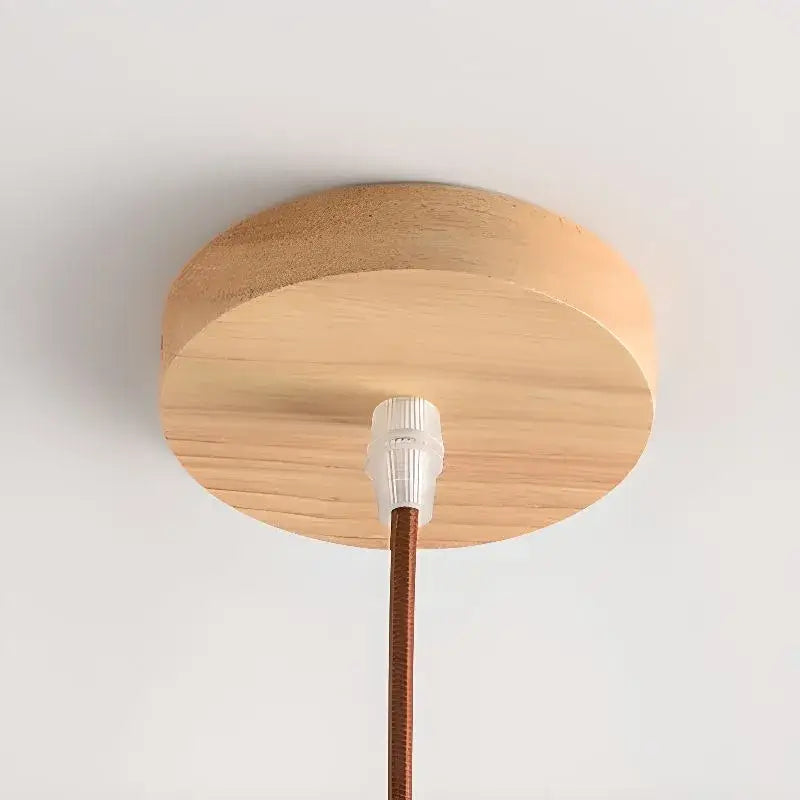 Nordic Flower LED Pendant Light – White Wood/Acrylic for Dining Room - Flindria