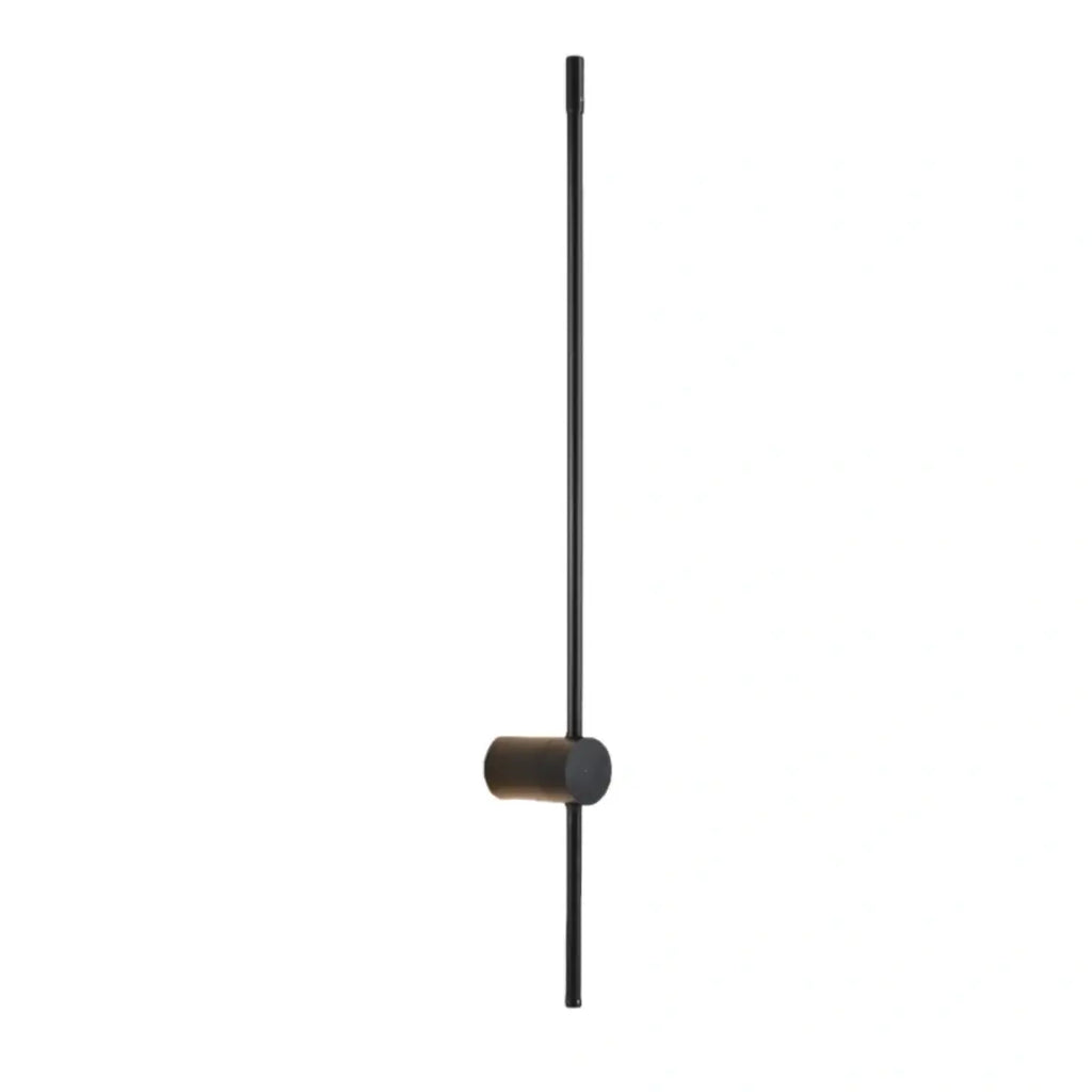 Minimalist Linear Wall Lamp – Black Modern Light for Living/Bedroom - Flindria